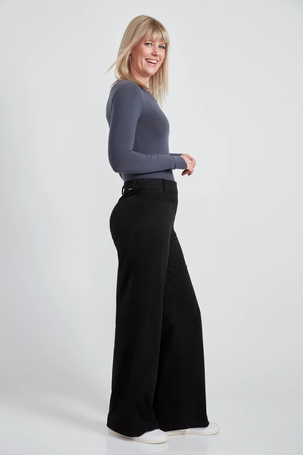 UP! Womens Wide Leg Pant With Pocket