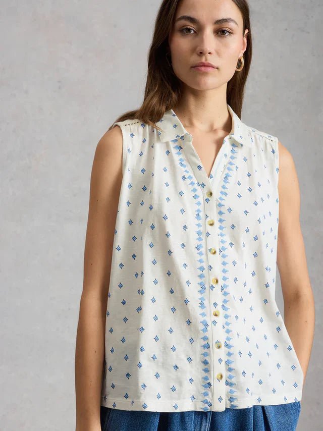 Amy Sleeveless ShirtTopsPosh Boutique