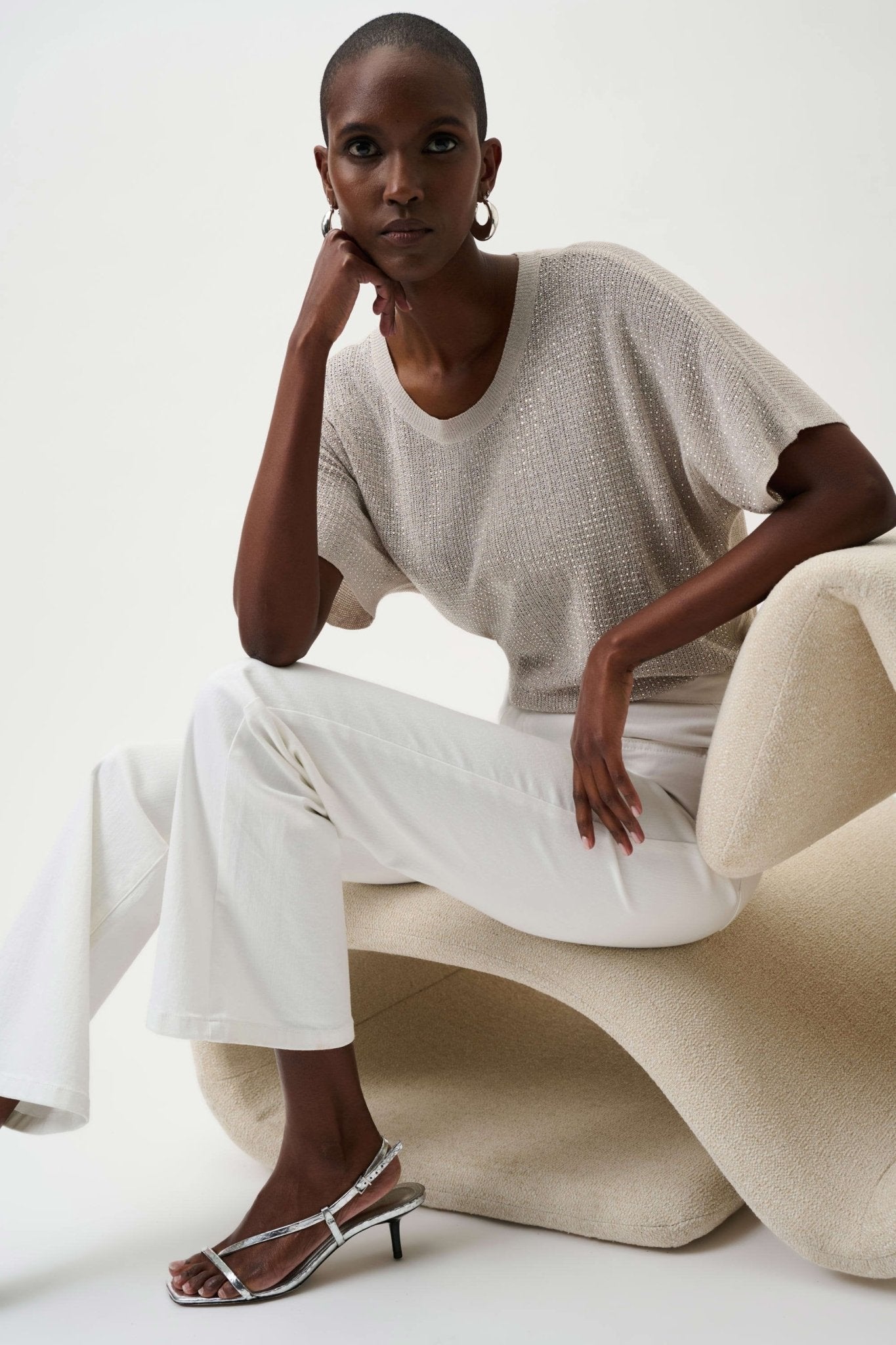 Brooke White Denim Boot Cut JeanDenimPosh Boutique
