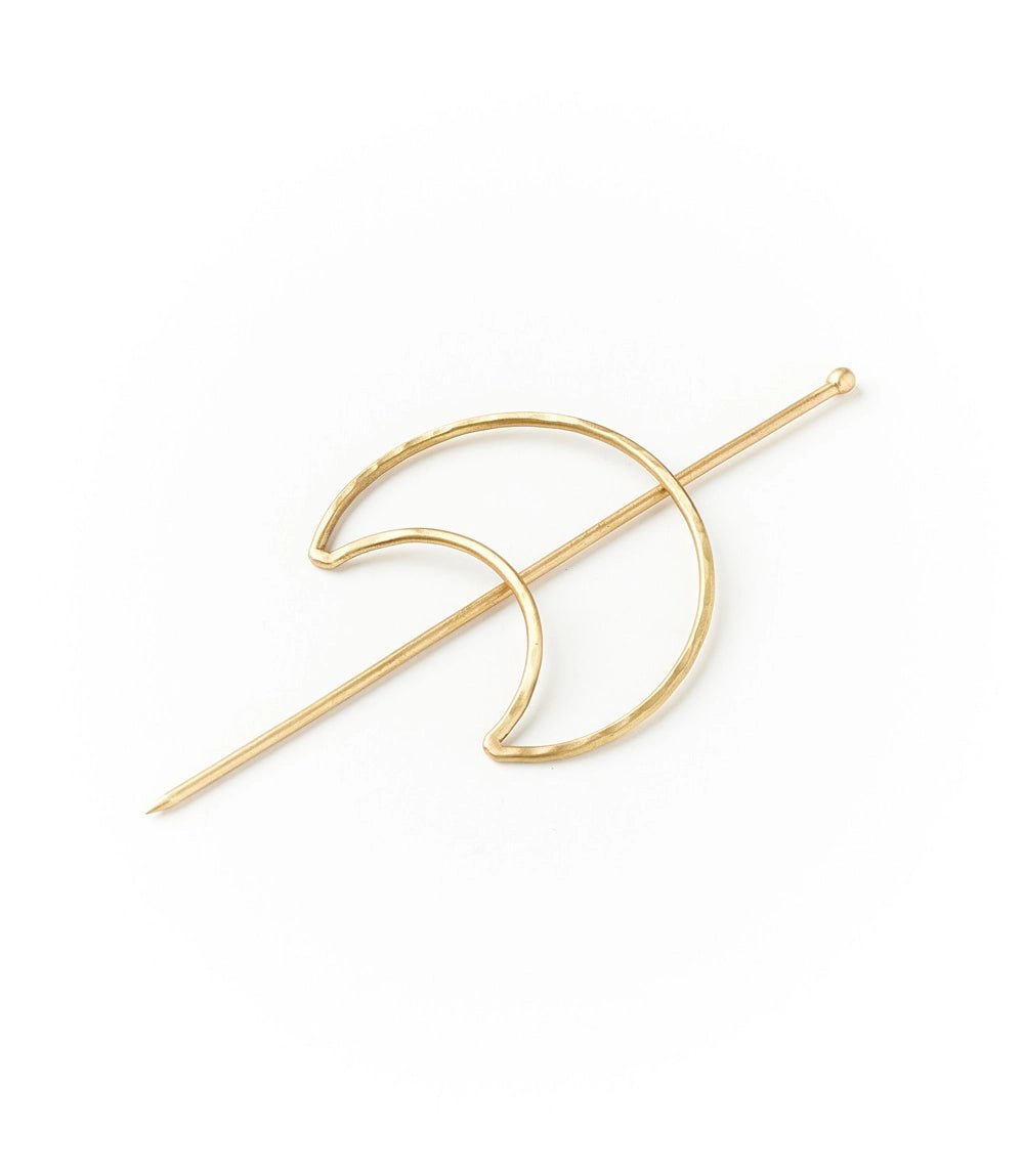 Crescent Moon Hair Slide with StickPosh Boutique