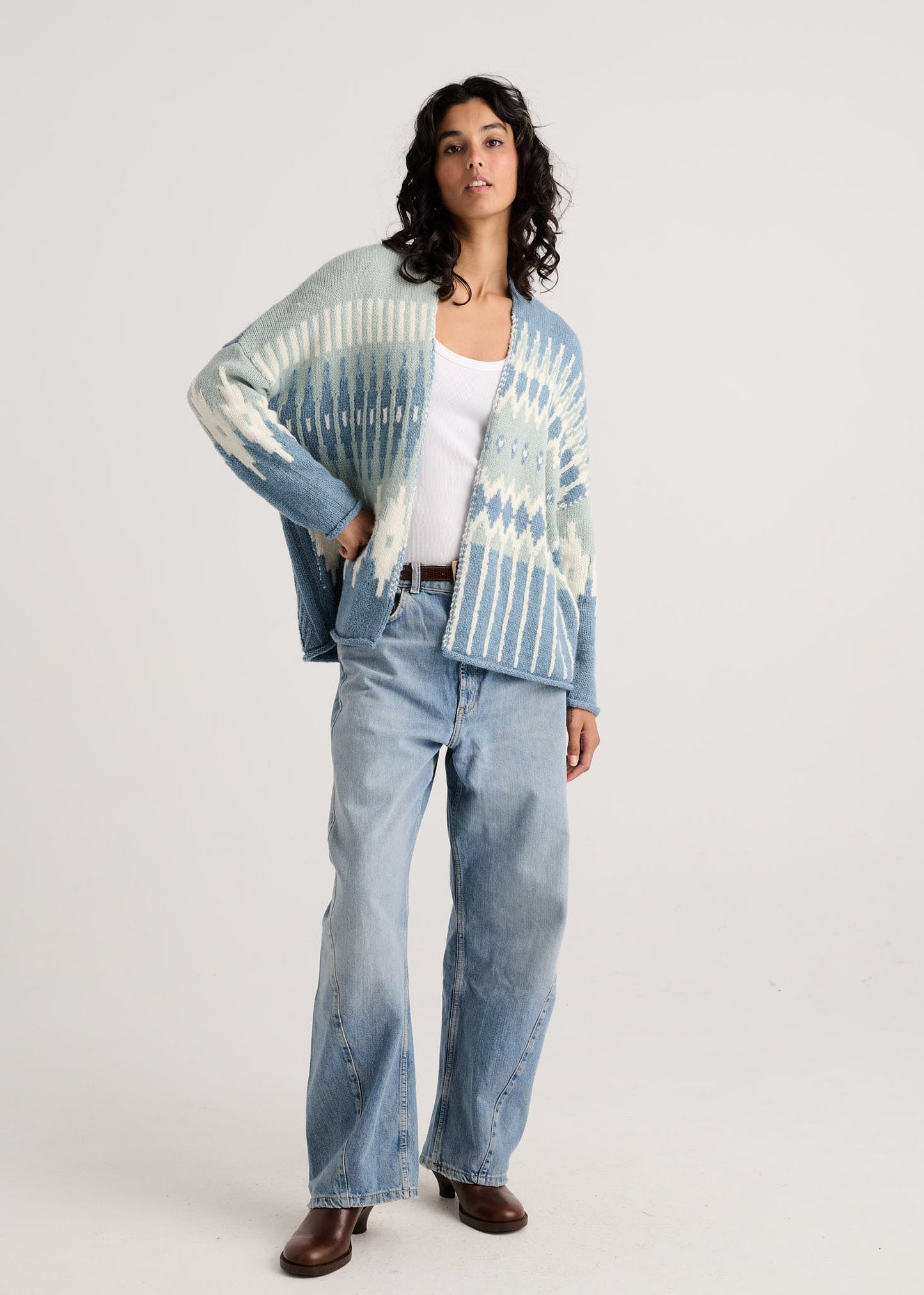 Jacquard CardiganSweatersPosh Boutique