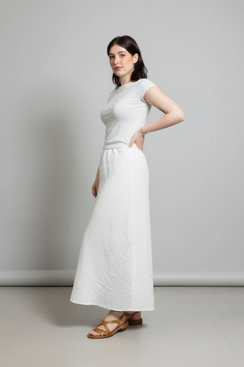 Linen Bias Maxi SkirtPosh Boutique
