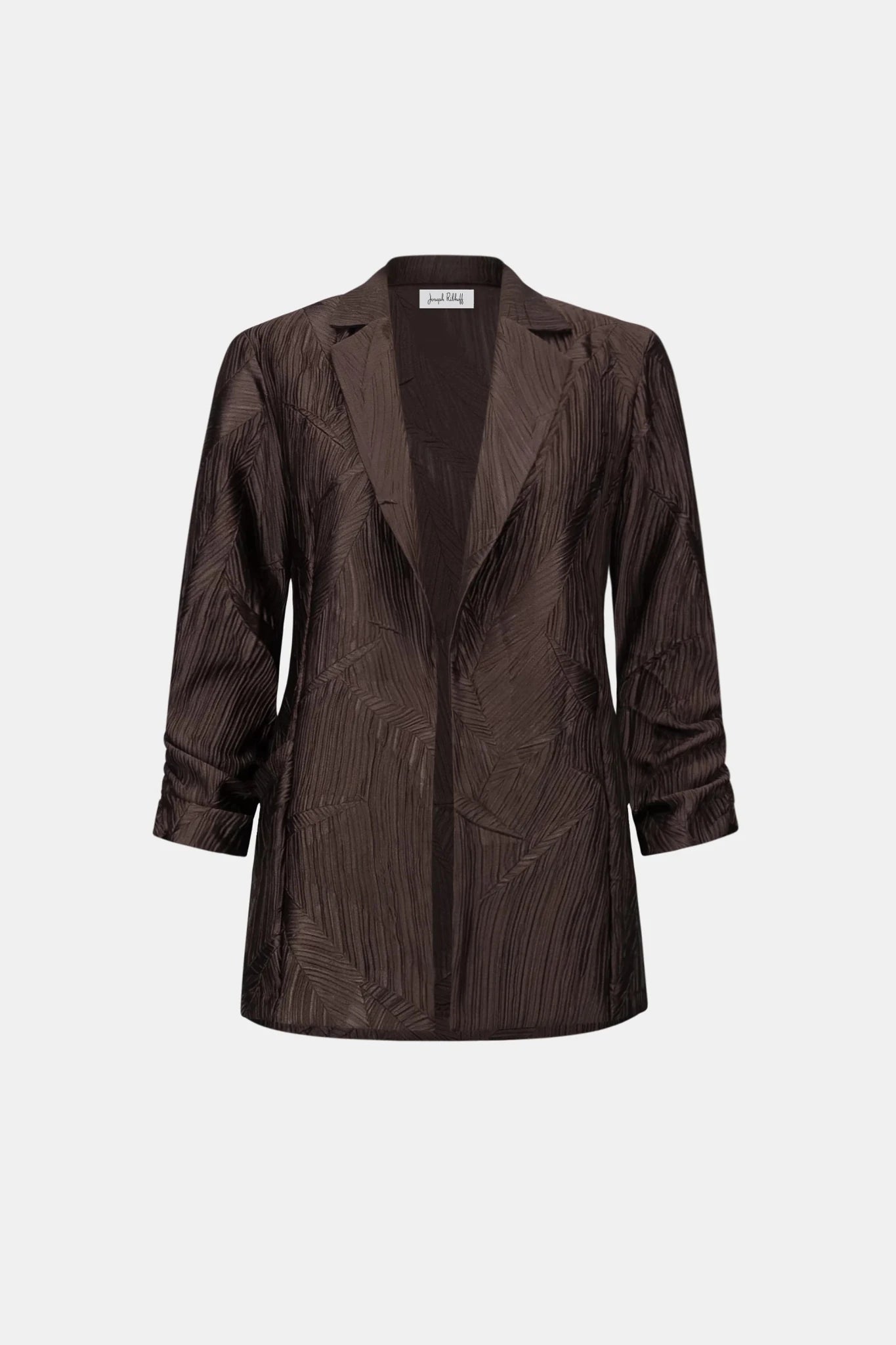 Pleated Satin Open BlazerJacketsPosh Boutique