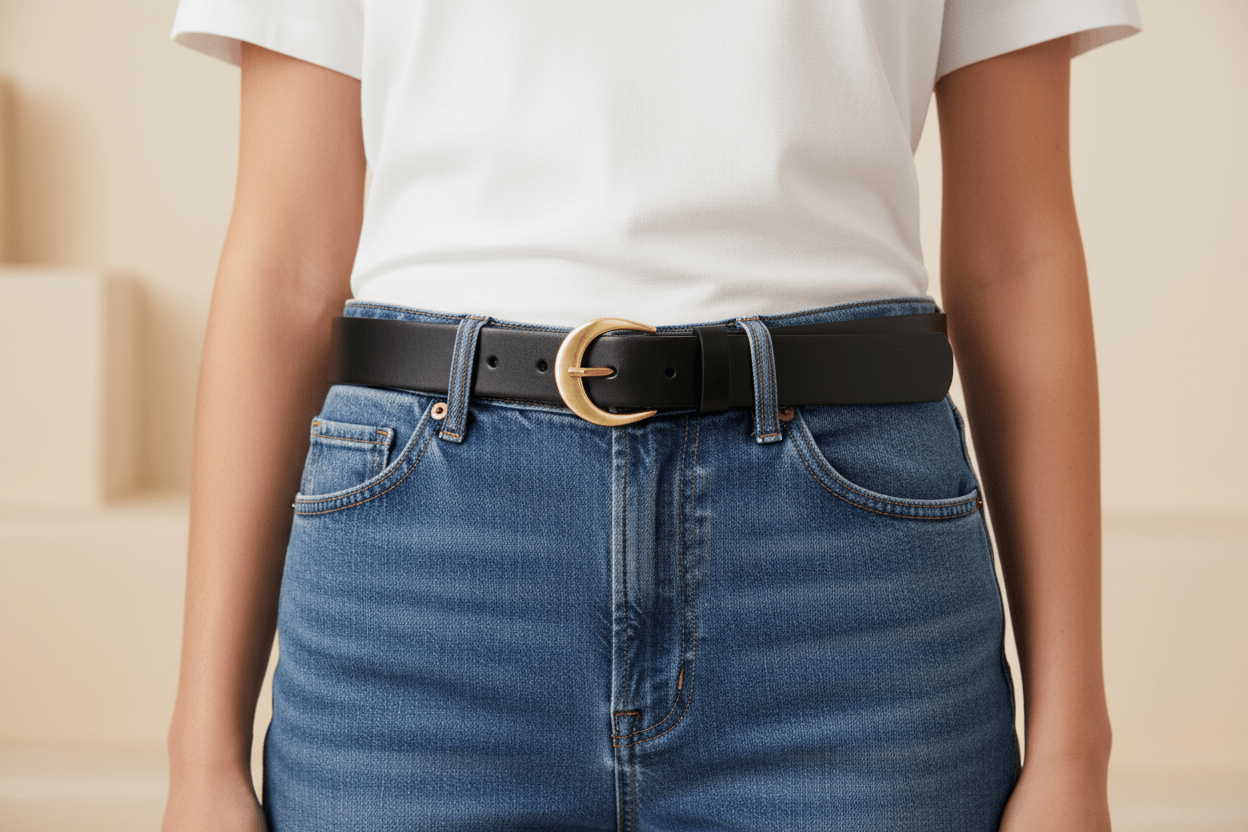 Satin Gold Buckle BeltBeltsPosh Boutique