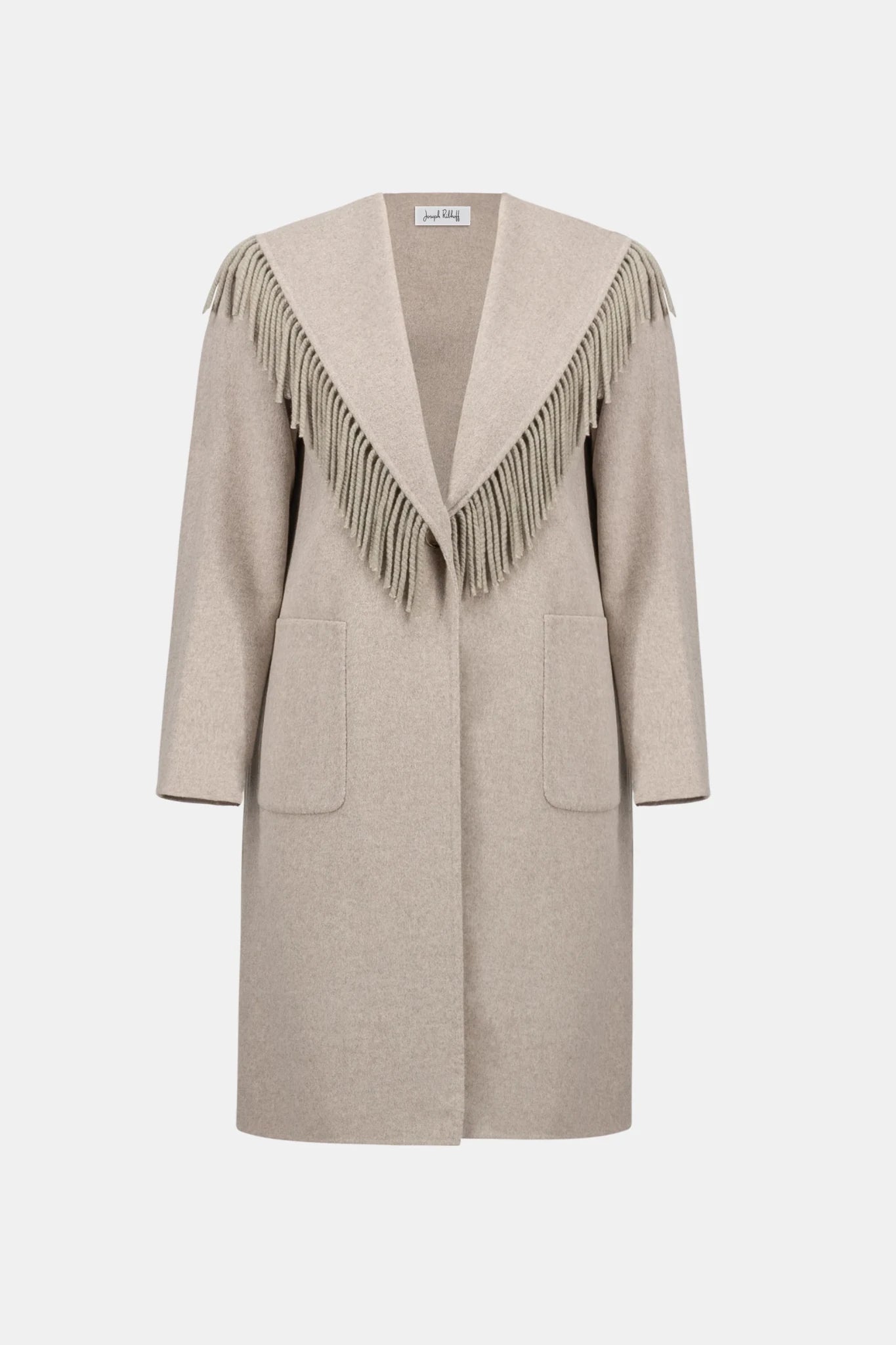 Shawl Collar Fringed CoatPosh Boutique