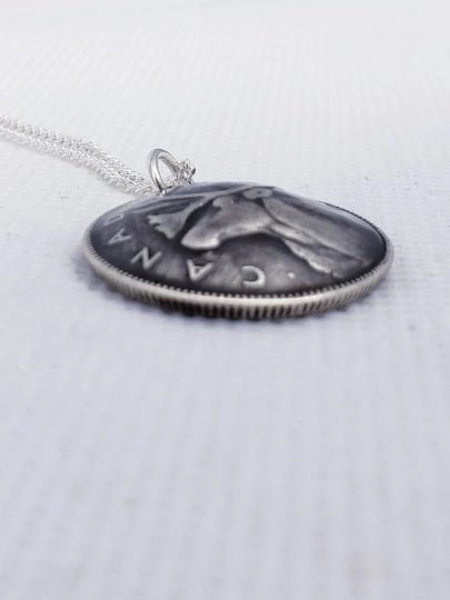 Silver Quarter Coin NecklaceJewelryPosh Boutique