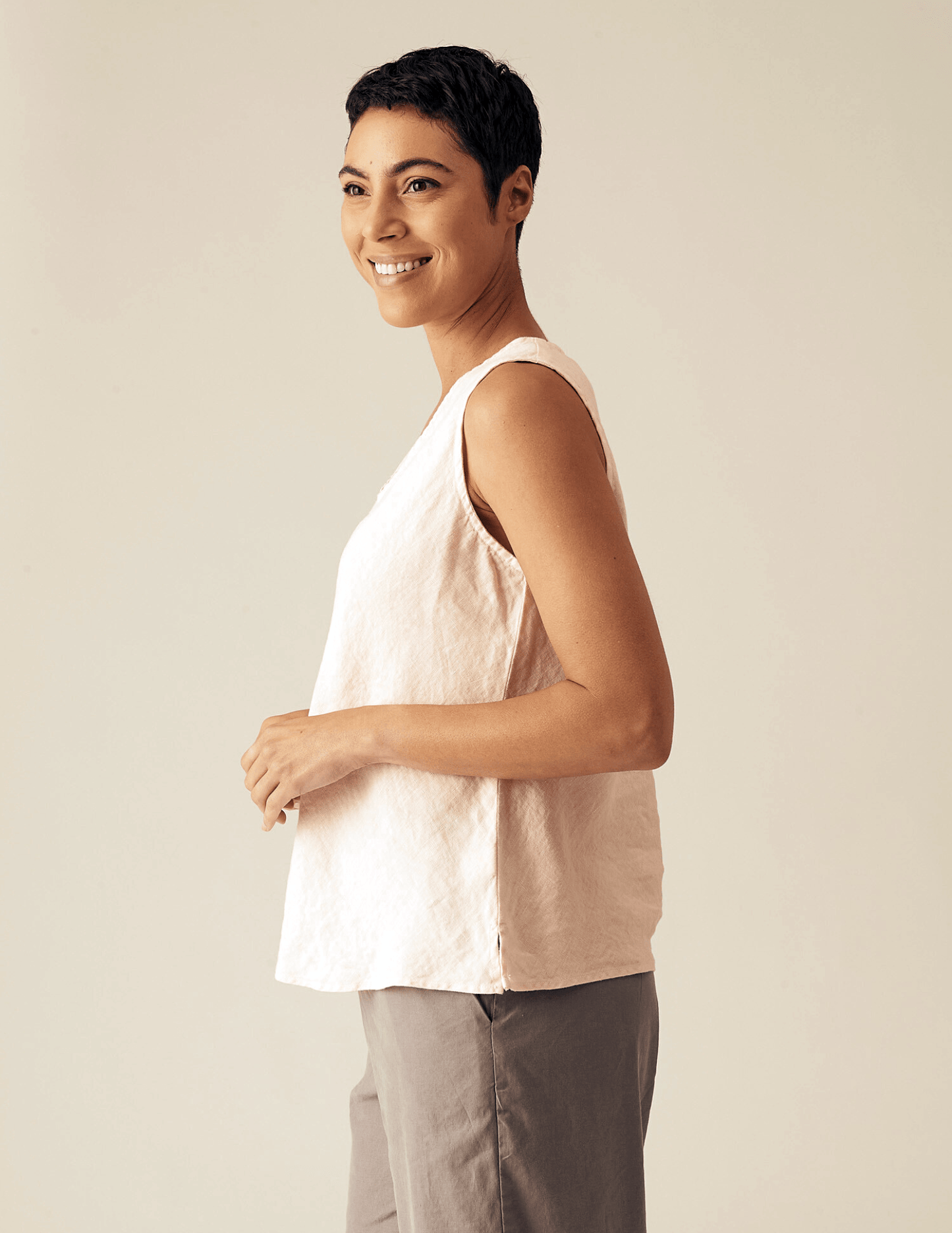 V - Neck Bias TankTopsPosh Boutique
