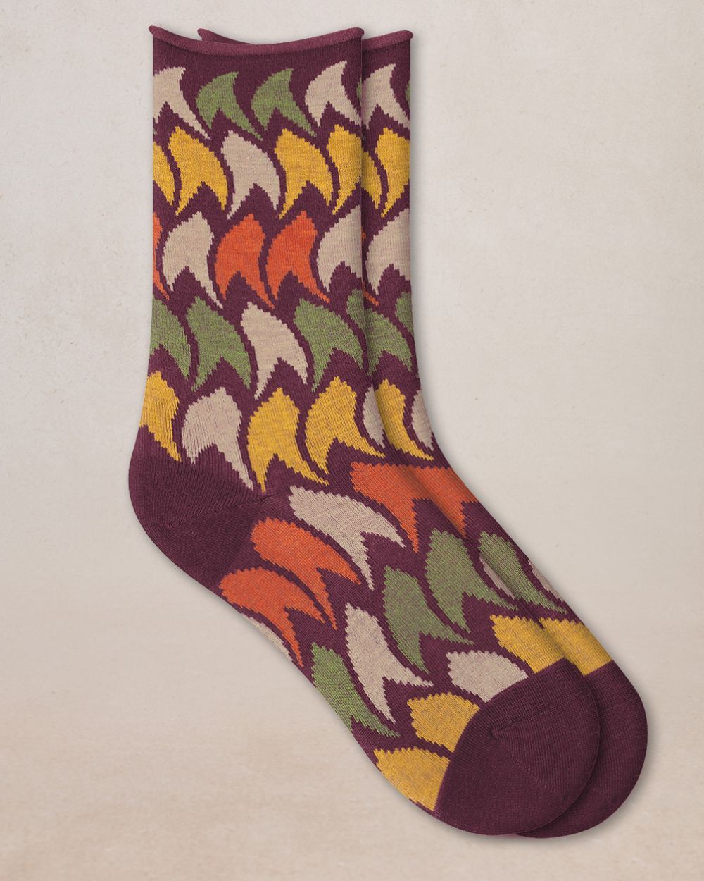Wavy Feathers SockssocksPosh Boutique
