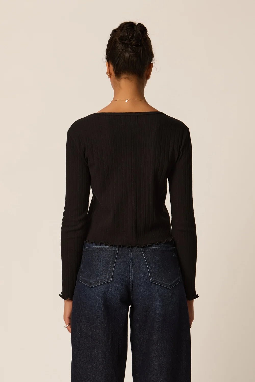 Zoe Black T-ShirtTopsPosh Boutique