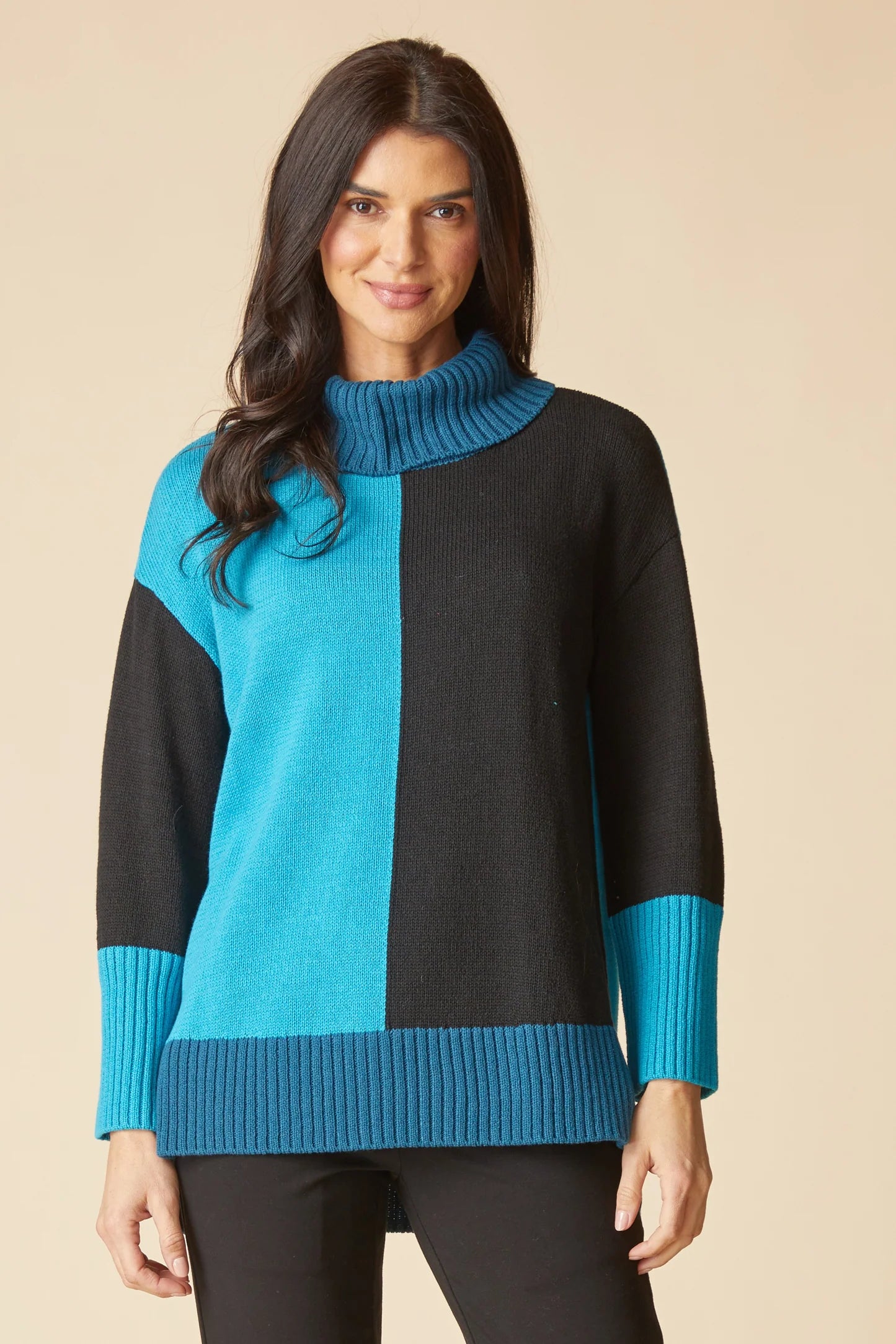 Tunic Block Sweater