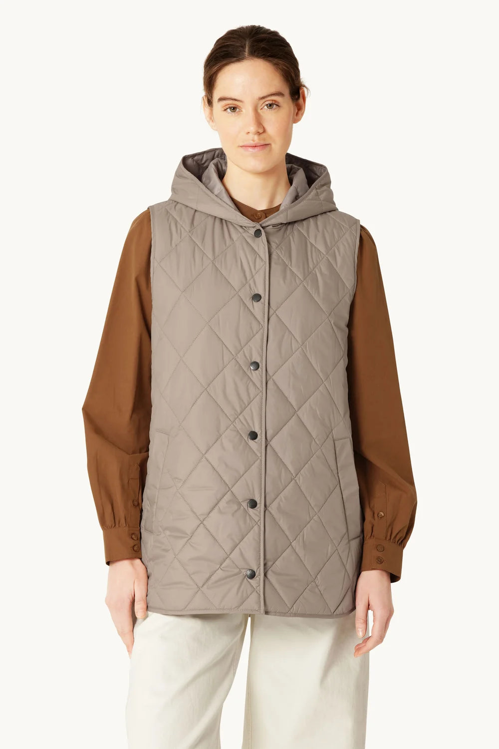 Quilted Long Vest