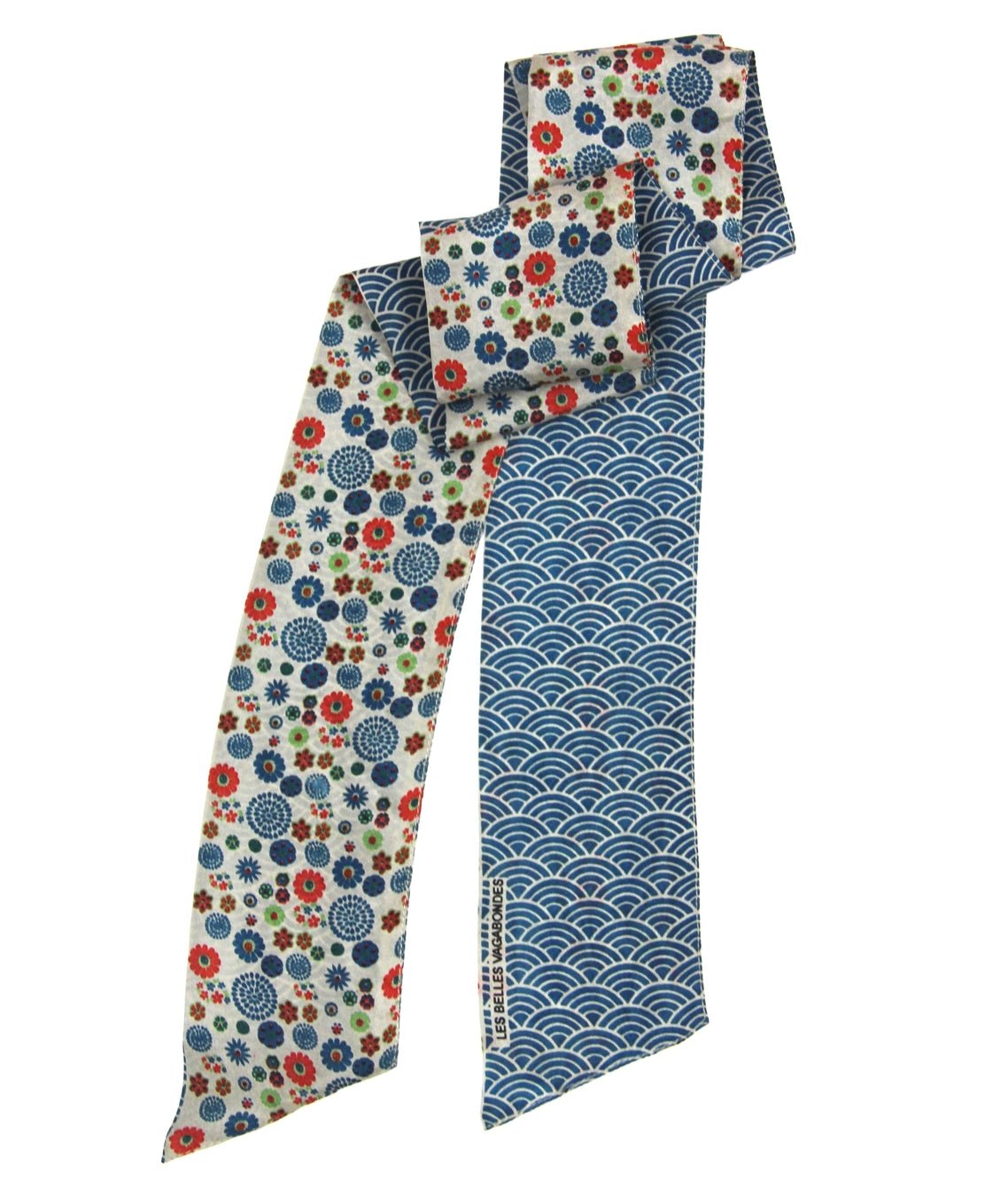 Akiko Blue Ribbon ScarfPosh Boutique