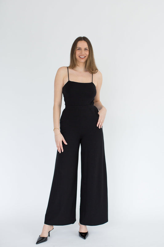 Alexandra Black JumpsuitPosh Boutique