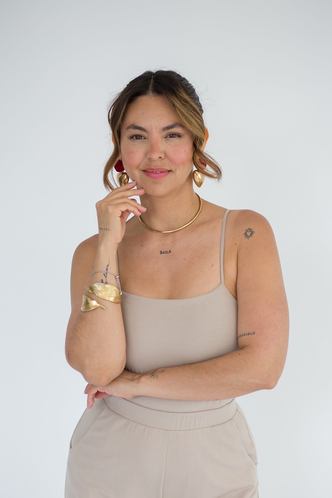 Alexandra Latte JumpsuitPosh Boutique
