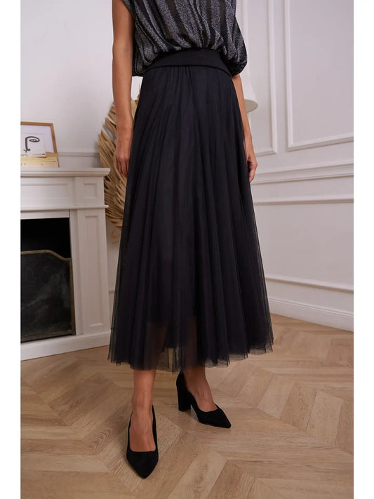 Black Tulle SkirtSkirtsPosh Boutique