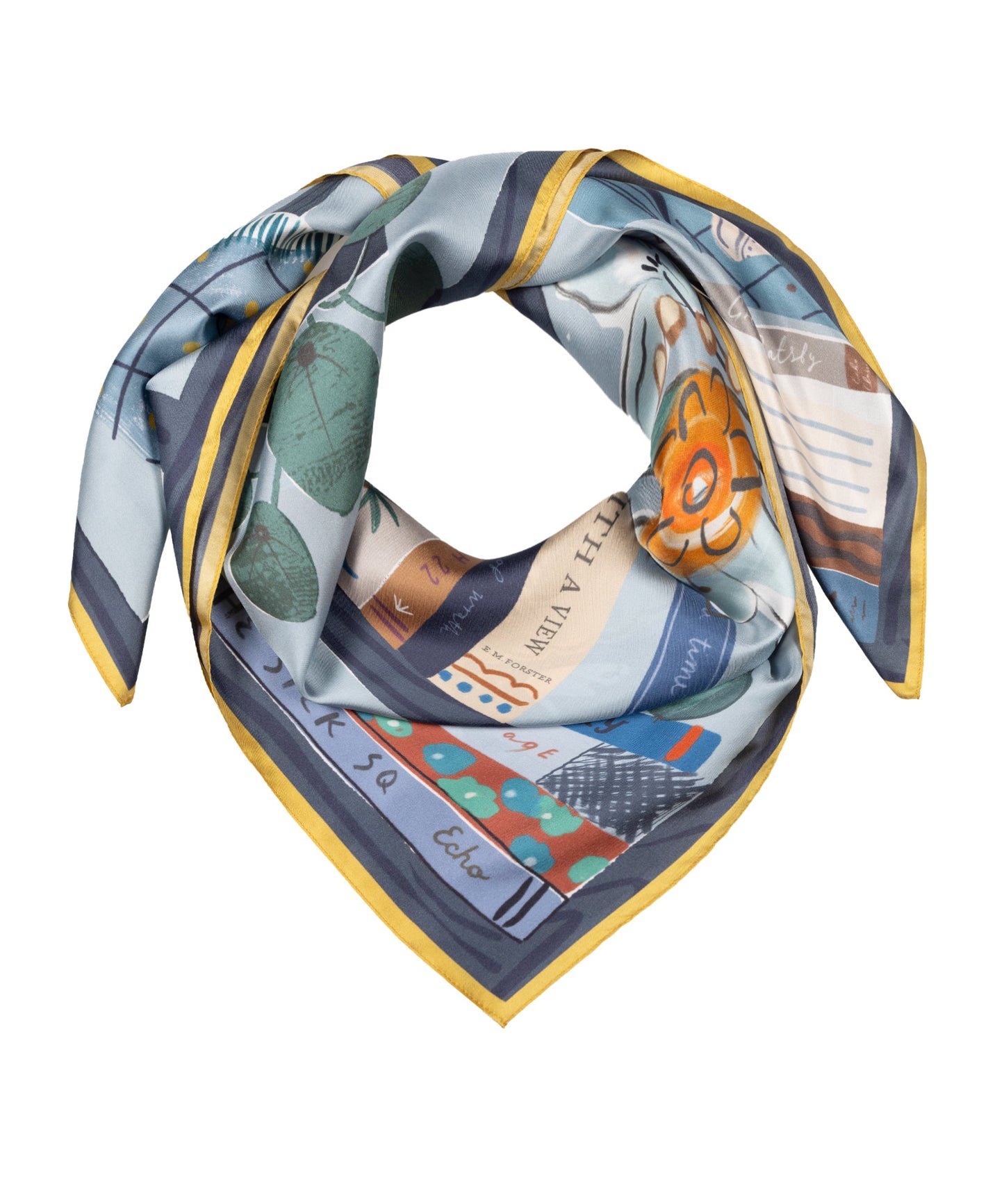Bookworm Silk ScarfPosh Boutique