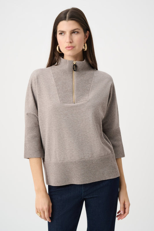 Brushed Funnel-Neck SweaterPosh Boutique