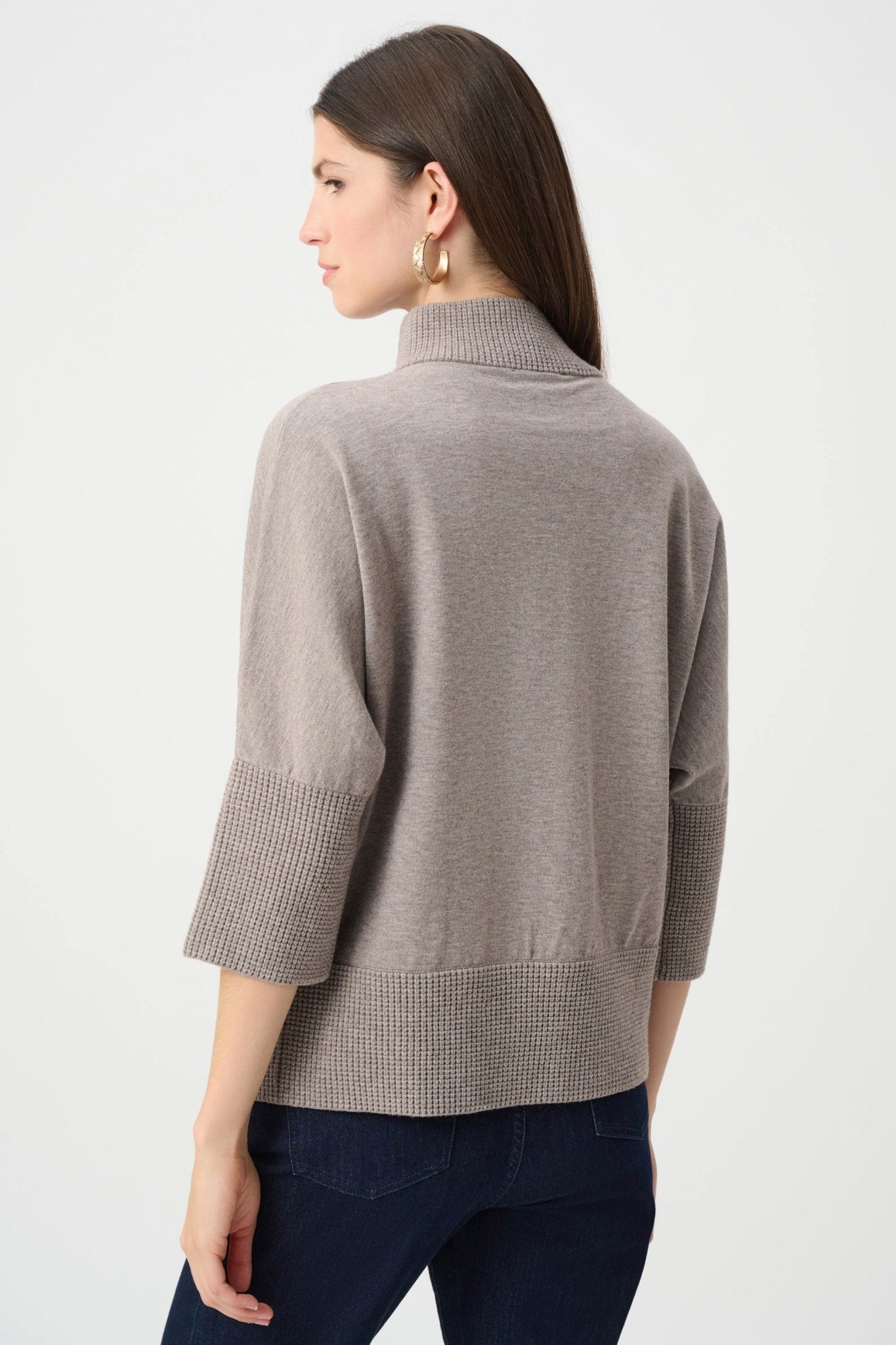 Brushed Funnel-Neck SweaterPosh Boutique