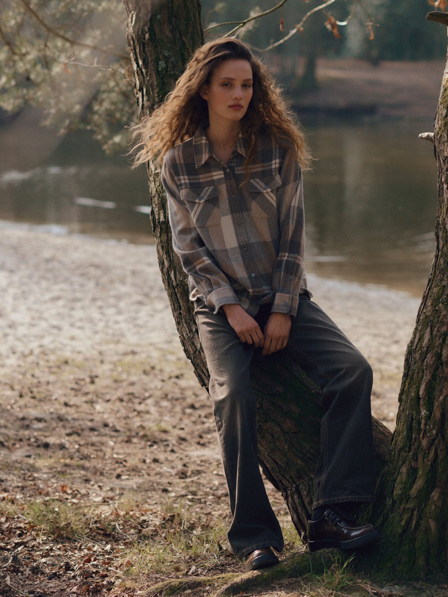 Checked Overshirt JacketPosh Boutique
