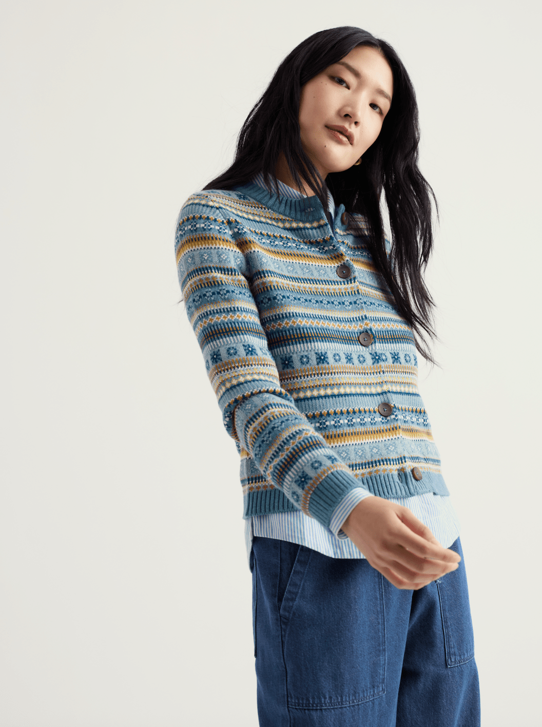 Cove Cottage Fair Isle CardiganSweatersPosh Boutique