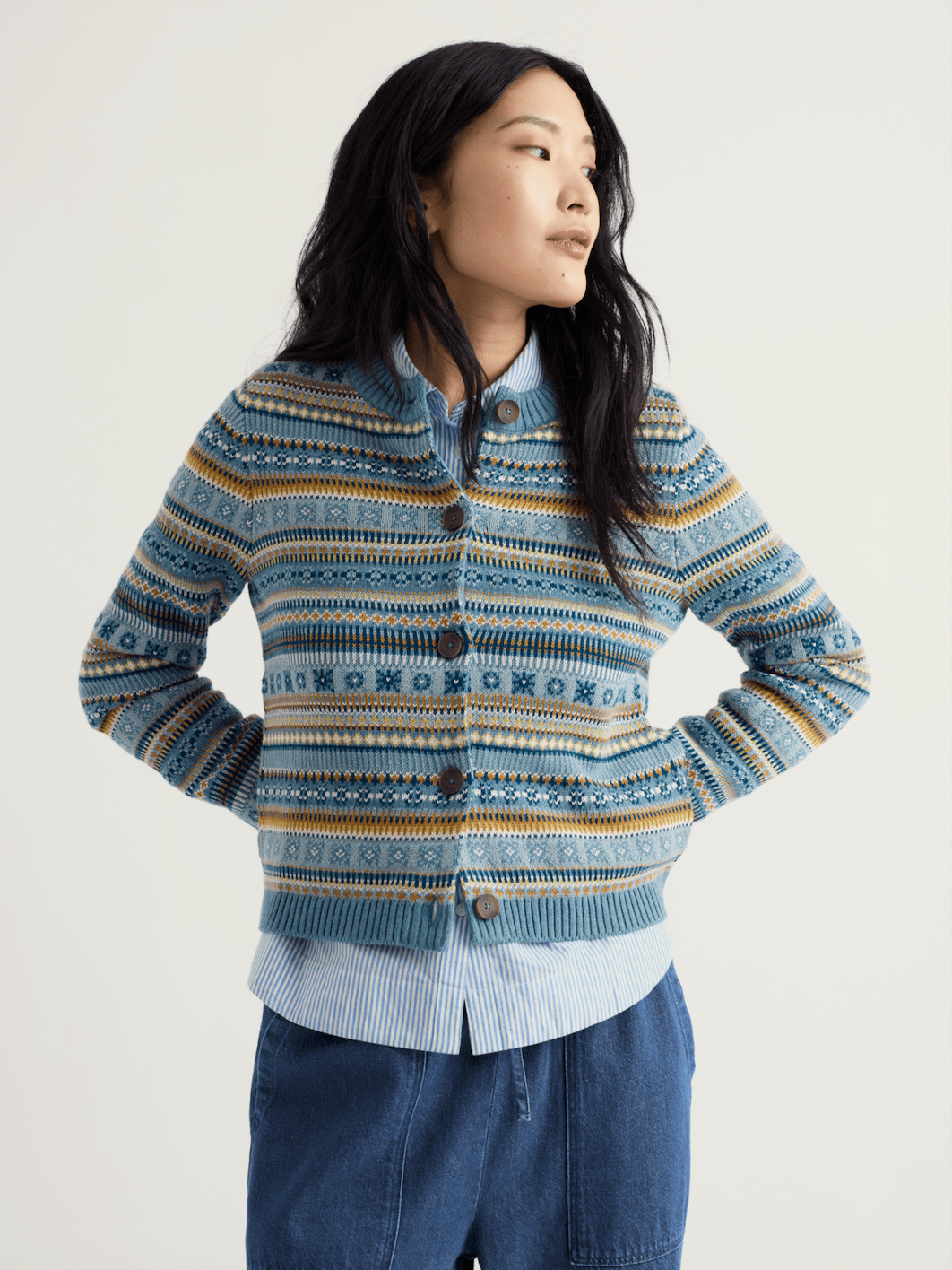 Cove Cottage Fair Isle CardiganSweatersPosh Boutique