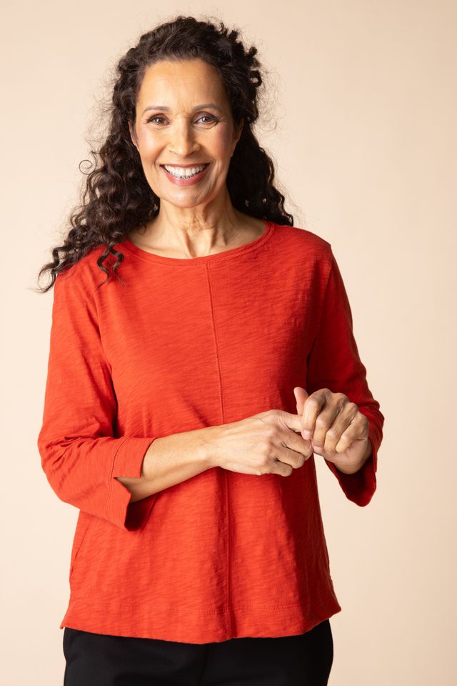 Coverstitch Boatneck TeeTopsPosh Boutique