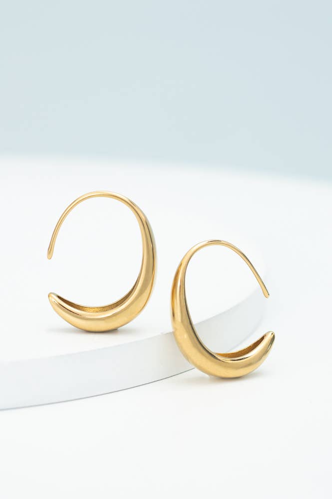 Crescent Moon EarringsPosh Boutique