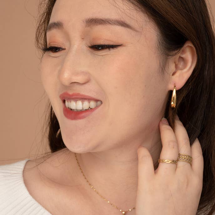 Crescent Moon EarringsPosh Boutique