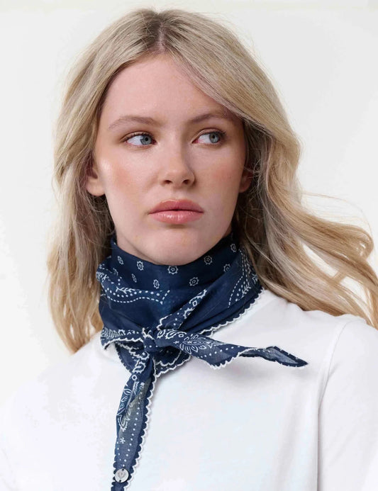 Diamond Cotton Paisley ScarfScarvesPosh Boutique