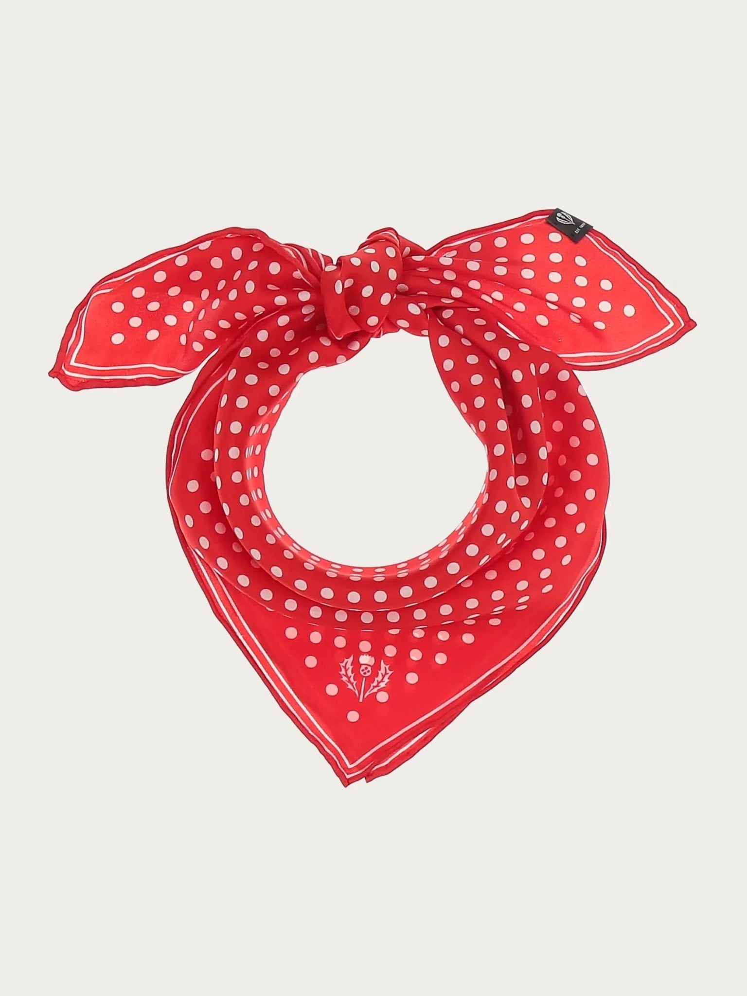 Dotted Neckerchief Silk SquareScarvesPosh Boutique
