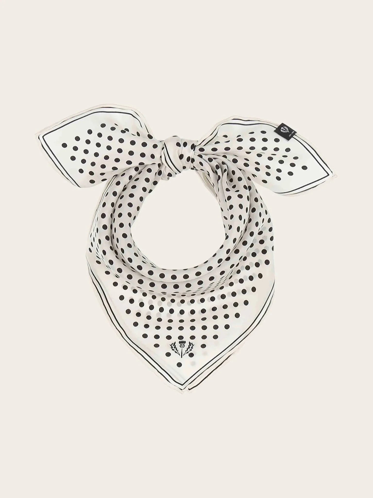 Dotted Neckerchief Silk SquareScarvesPosh Boutique