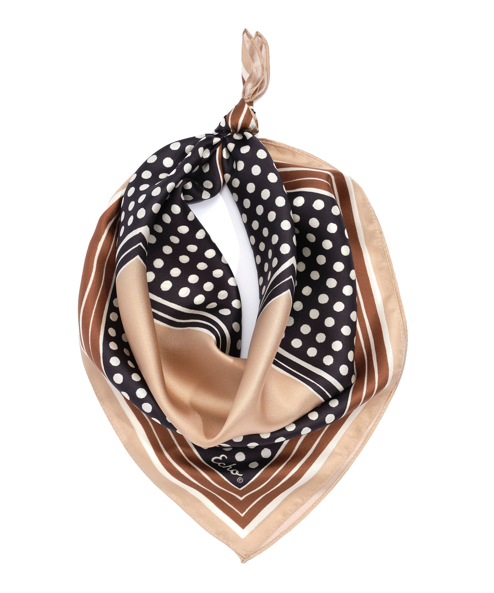 Dotty Silk BandanaPosh Boutique