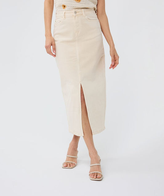 Esqualo Denim Stretch Maxi SkirtSkirtsPosh Boutique