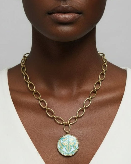 "Etro" Antique China NecklaceJewelryPosh Boutique