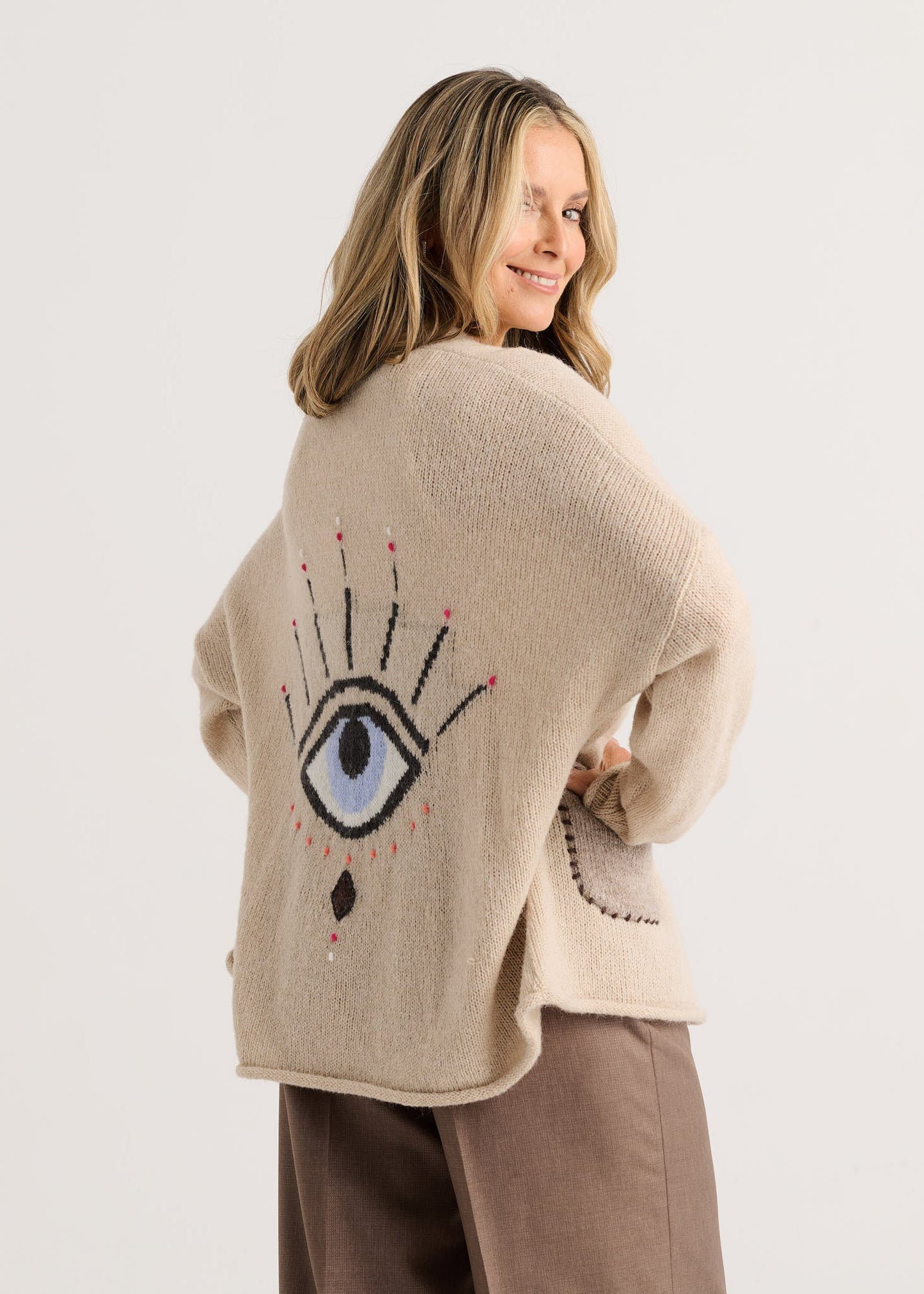 Eye Spy CardiganSweatersPosh Boutique
