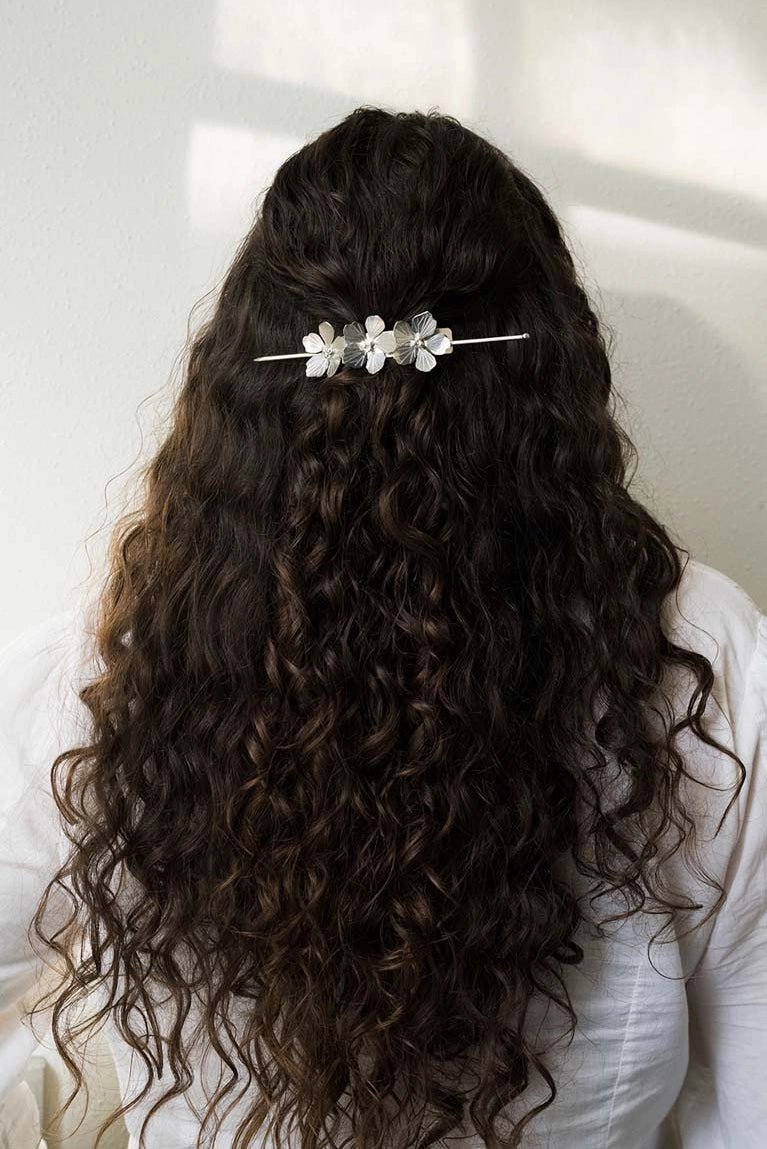 Flower Hair Slide with StickPosh Boutique