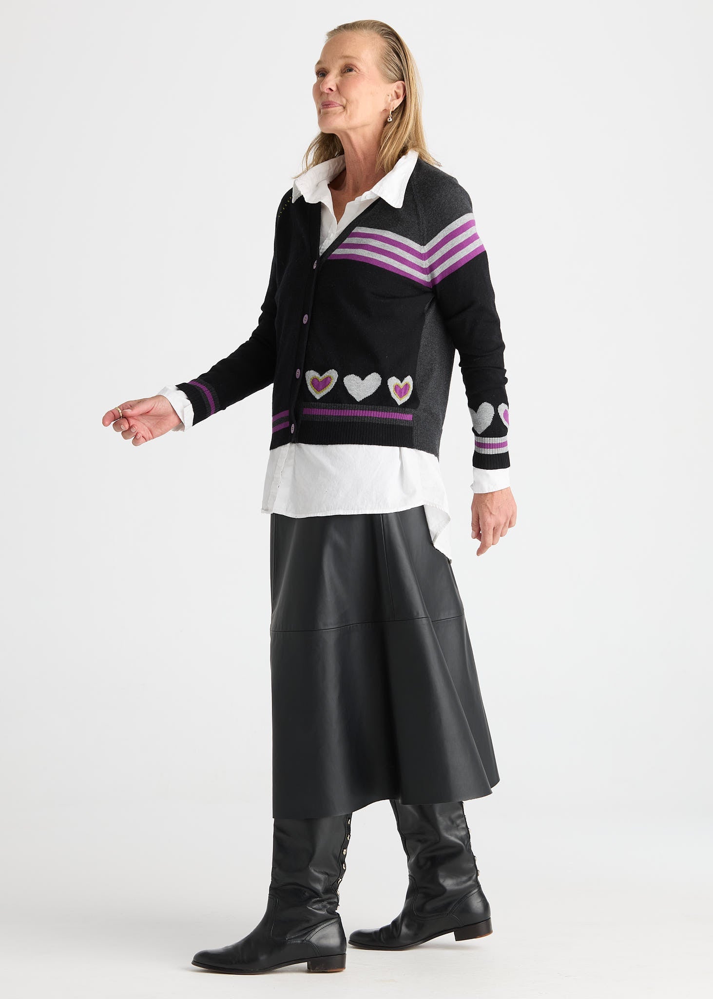 Hearts CardiganSweatersPosh Boutique