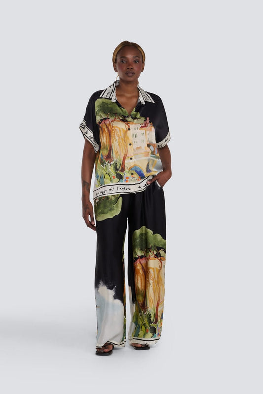 Italy Silk PantPosh Boutique