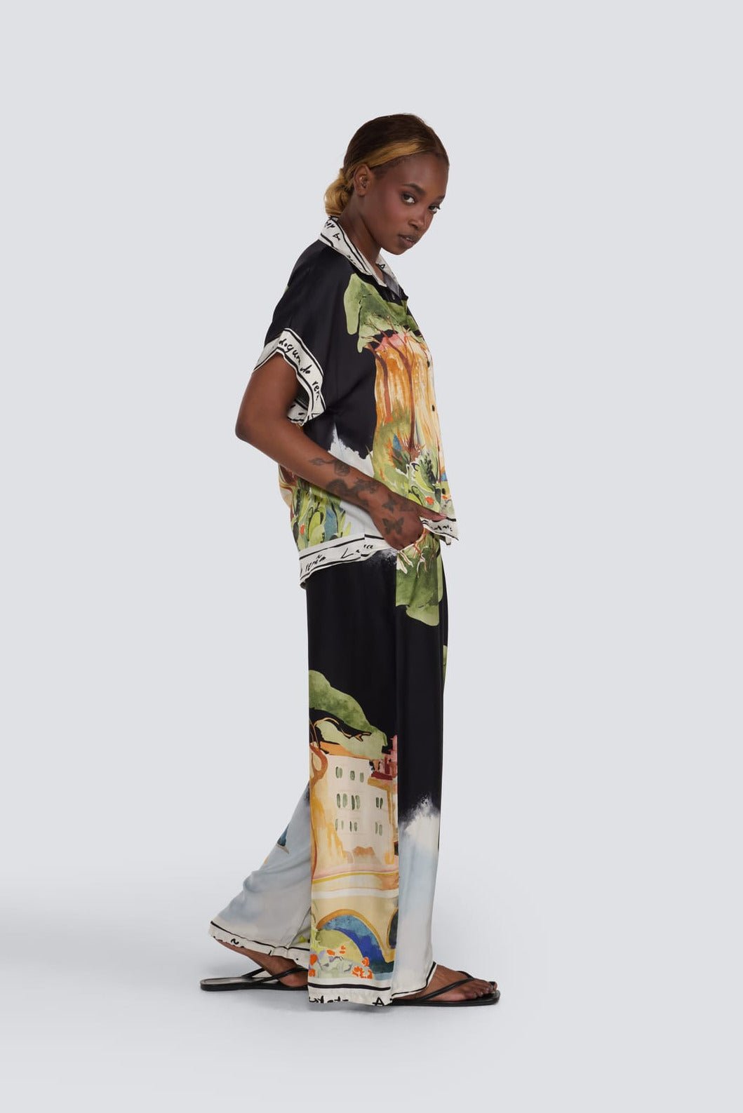 Italy Silk PantPosh Boutique