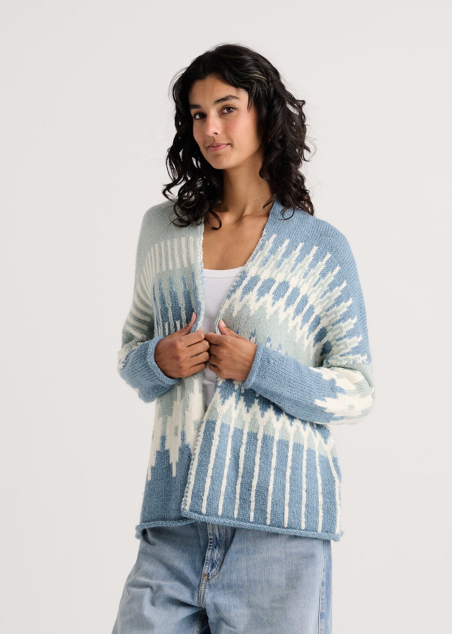 Jacquard CardiganSweatersPosh Boutique