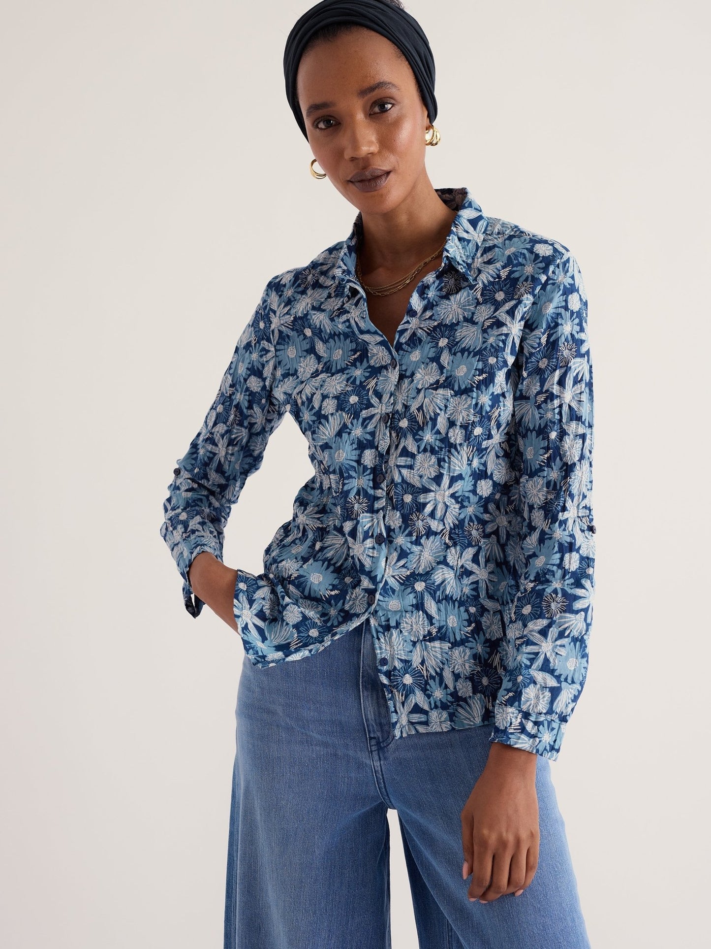 Larissa Sketchbook Blooms ShirtTopsPosh Boutique