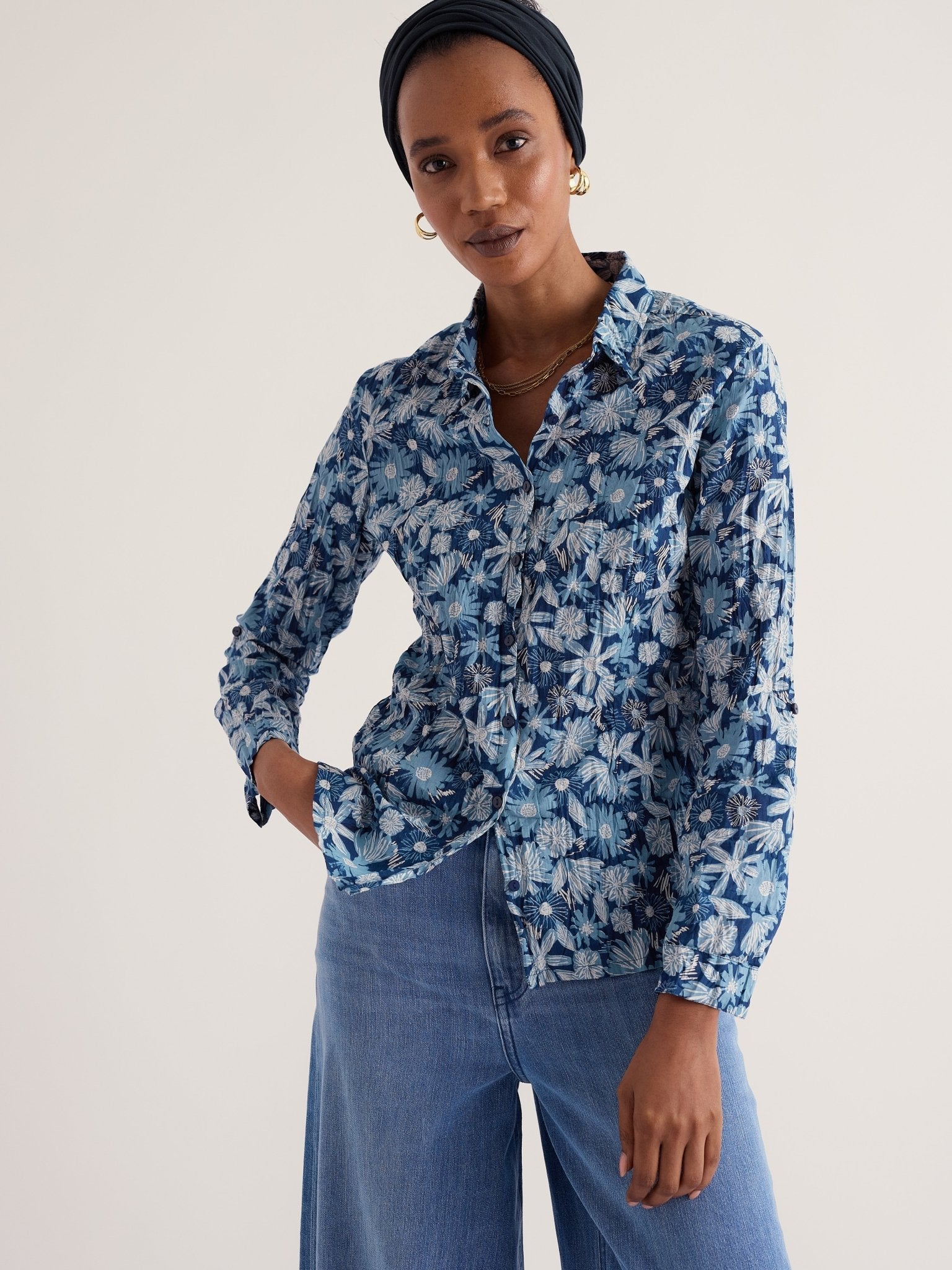 Larissa Sketchbook Blooms ShirtTopsPosh Boutique