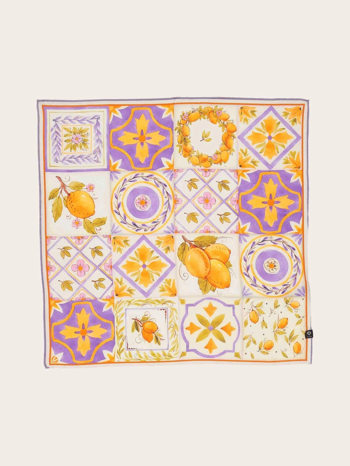 Lemon Silk ScarfScarvesPosh Boutique
