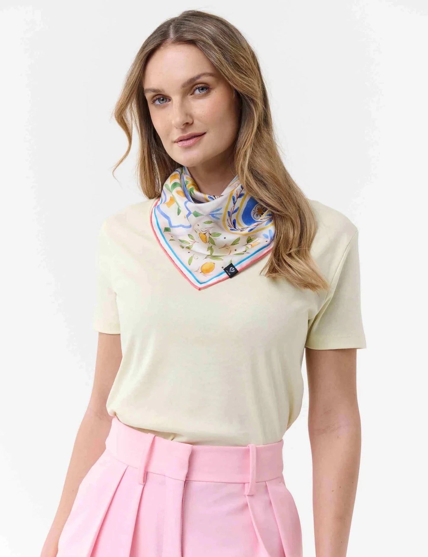 Lemon Silk ScarfScarvesPosh Boutique
