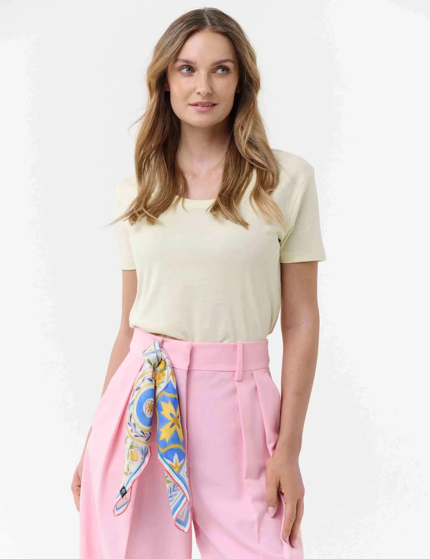 Lemon Silk ScarfScarvesPosh Boutique