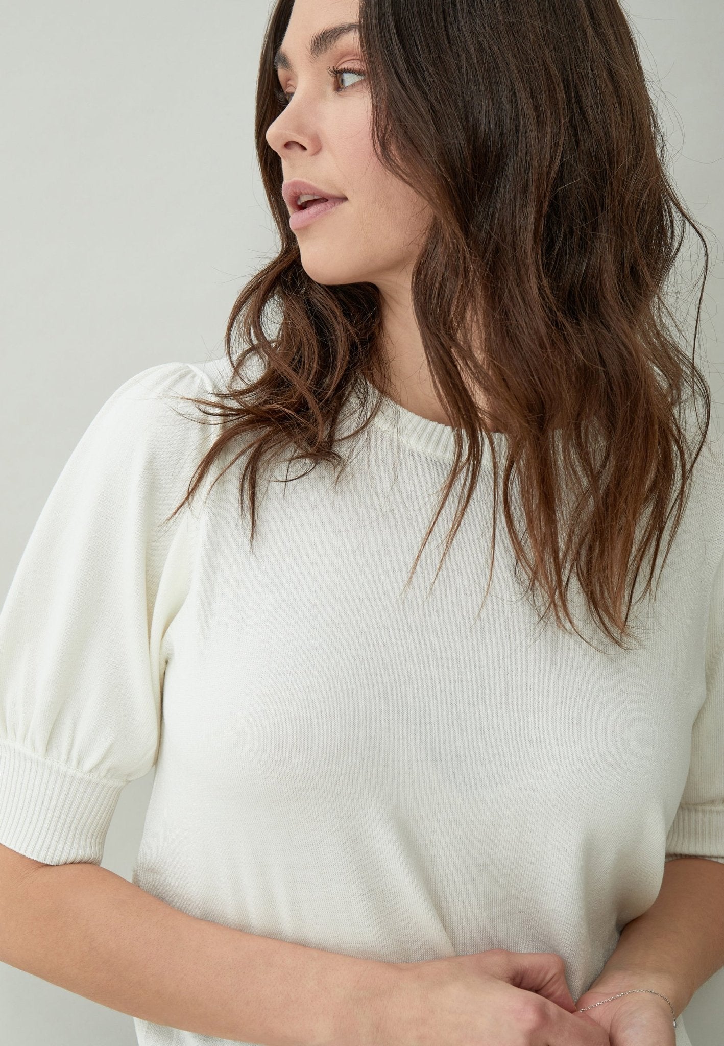 Liva Black Knit TeeSweatersPosh Boutique