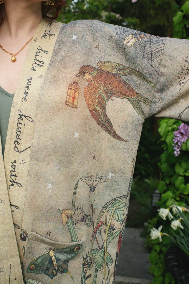 Lovelight Fleece Cottage Kimono JacketJacketsPosh Boutique