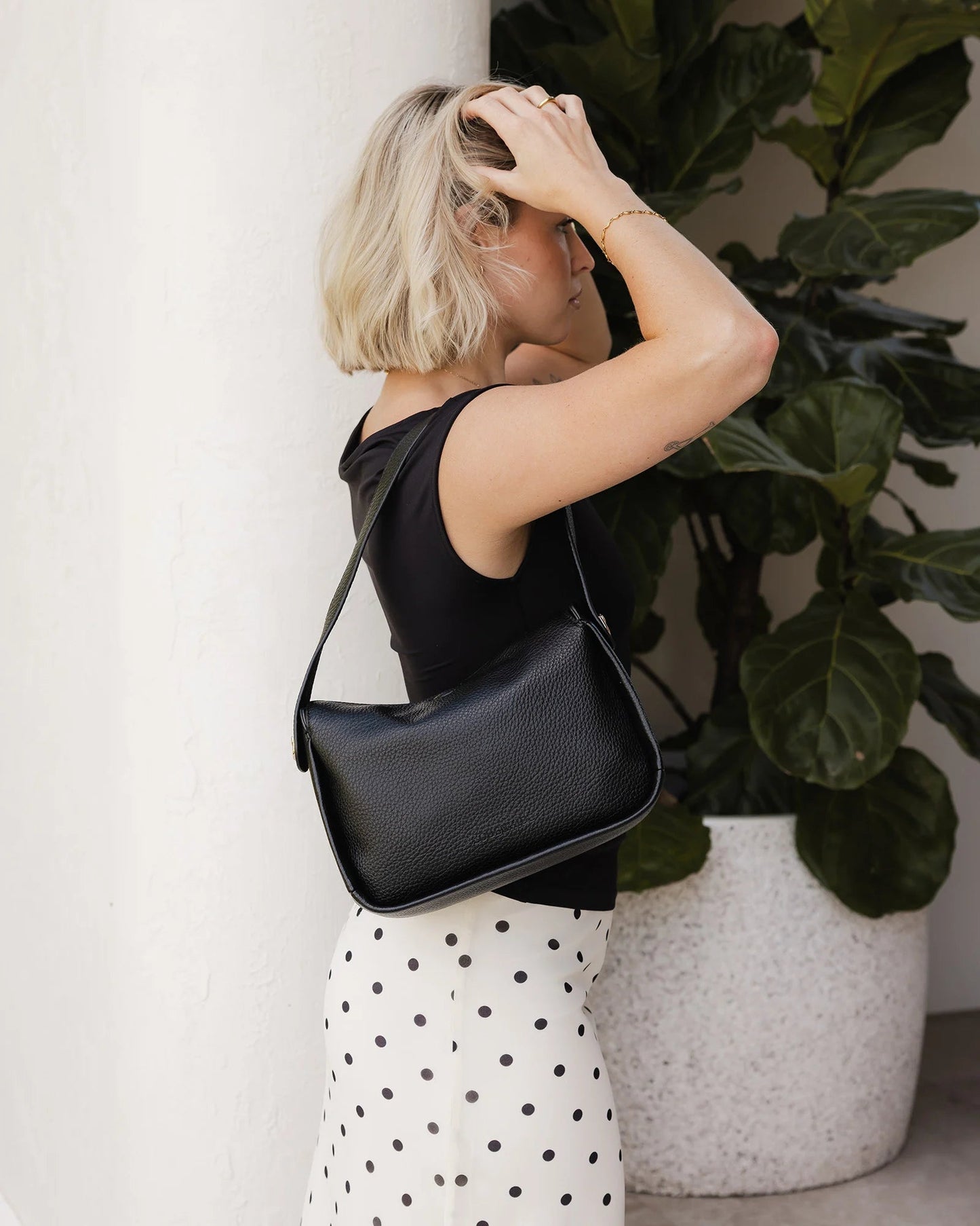 Maddie Black Shoulder BagPosh Boutique