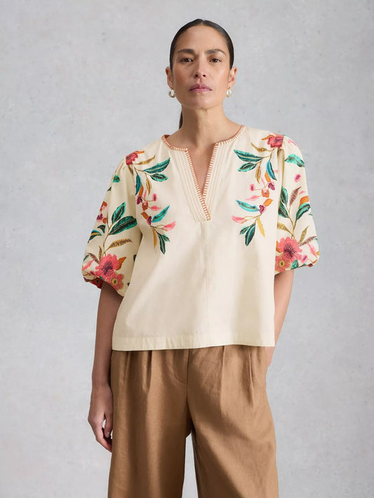 Maeve Embroidered BlouseTopsPosh Boutique
