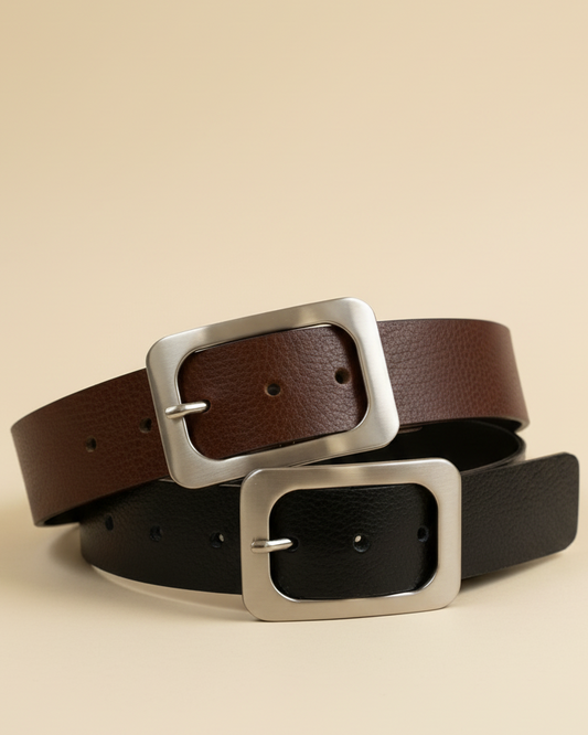 Medike Landes Nickel Buckle Belt 28857BeltsPosh Boutique